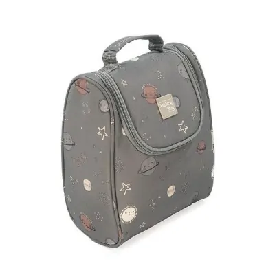 Pasito a Pasito Borsa Fasciatoio Ecopelle Grigio - Linea Flower Mellow