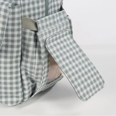 Pasito A Pasito Zaino Fasciatoio I Love Vichy Verde - Linea Walking Mum