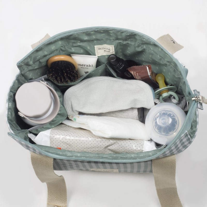 Pasito A Pasito Organiser I Love Vichy Verde - Linea Walking Mum
