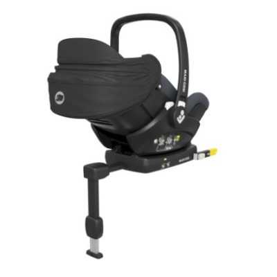 Maxi Cosi Seggiolino Auto Marble Essential Black Con Base Isofix + Dispositivo  Antiabbandono in OMAGGIO