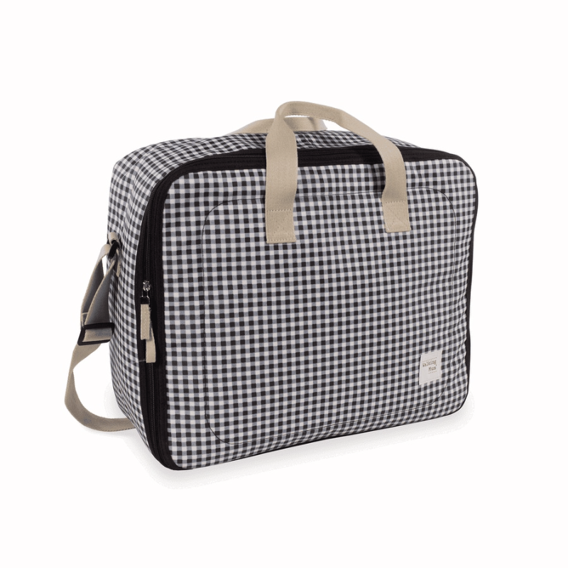 Pasito A Pasito Valigia Clinica I Love Vichy Nera - Linea Walking Mum
