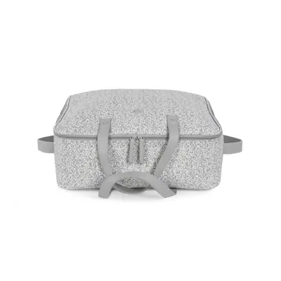 Pasito a Pasito Valigia in Ecopelle Grigio - Linea Flower Mellow