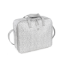 Pasito a Pasito Valigia in Ecopelle Grigio - Linea Flower Mellow