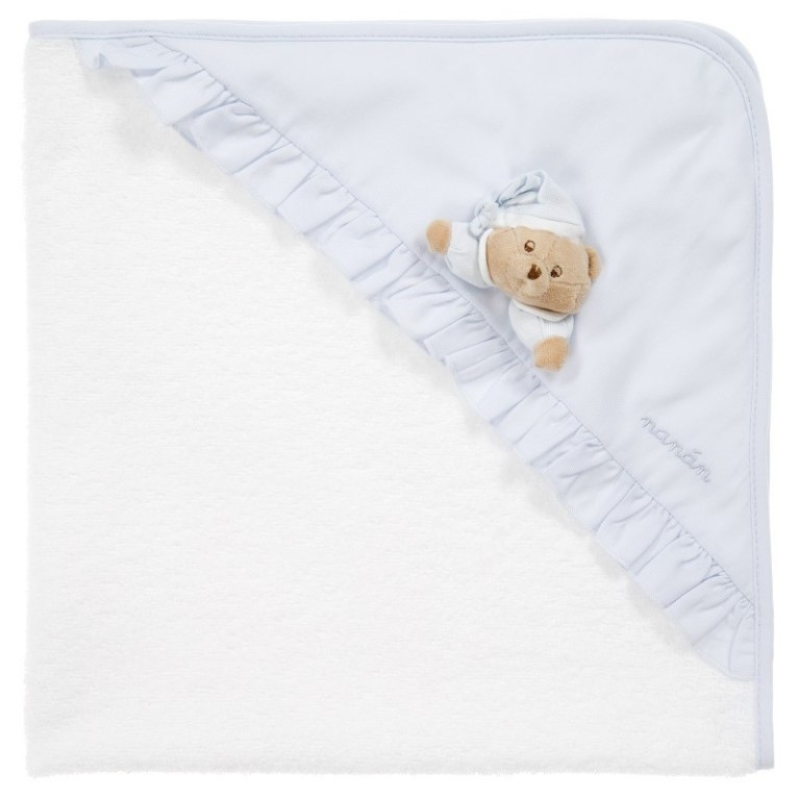 Nanan Accappatoio Nascita Azzurro - Linea Puccio