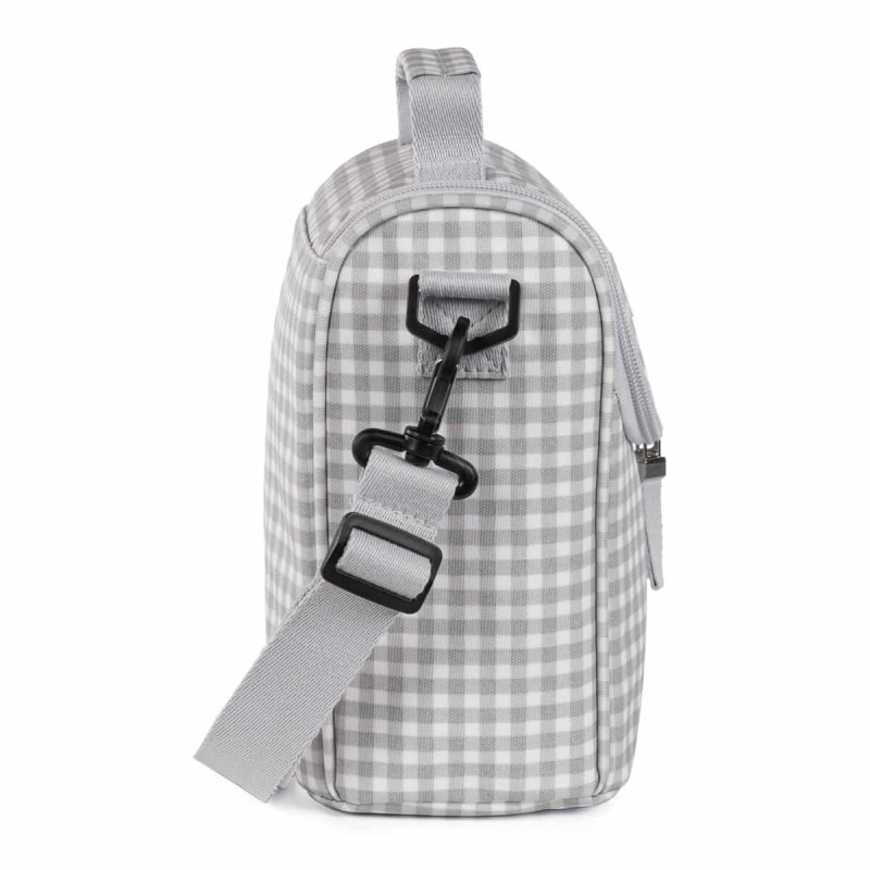 Pasito a Pasito Borsa Pappa I Love Vichy Grigio