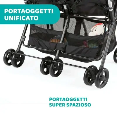 Chicco Passeggino Gemellare OHlalà Black