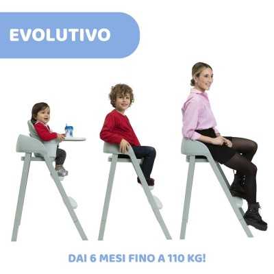 Chicco Seggiolone Crescendo Up Sedia Evolutiva Turin Grey Re-Lux