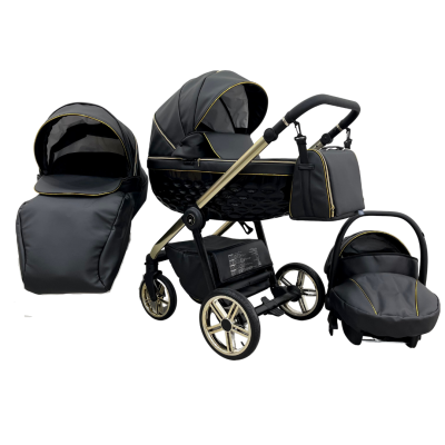 Trio ''CRYSTAL'' By Maison du Bebè col. Nero Tel.Oro