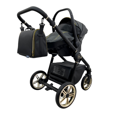 Trio ''CRYSTAL'' By Maison du Bebè col. Nero Tel.Oro