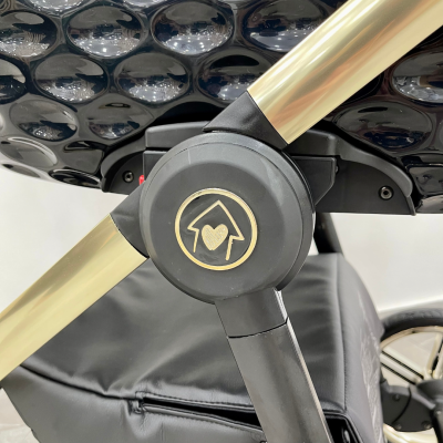 Trio ''CRYSTAL'' By Maison du Bebè col. Nero Tel.Oro