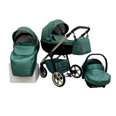 Trio ''CRYSTAL'' By Maison du Bebè col. VERDE SMERALDO Tel.Oro Trio ''CRYSTAL'' By Maison du Bebè col. VERDE SMERALDO Tel.Oro