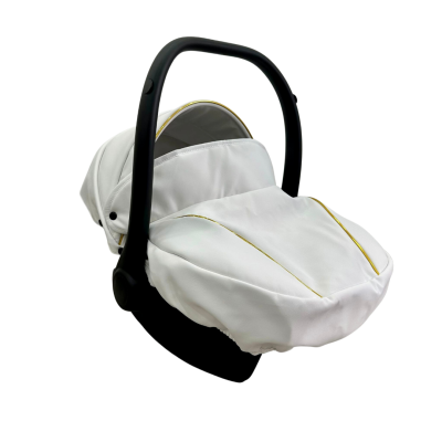 Trio ''CRYSTAL'' By Maison du Bebè col. BIANCO/GOLD Tel.BIANCO