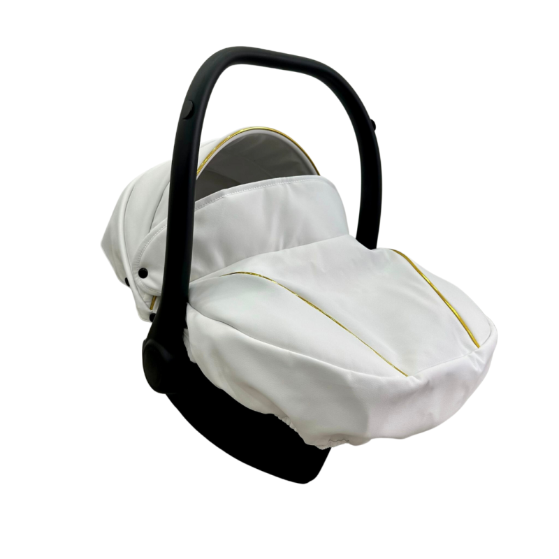 Trio ''CRYSTAL'' By Maison du Bebè col. BIANCO/GOLD Tel.BIANCO