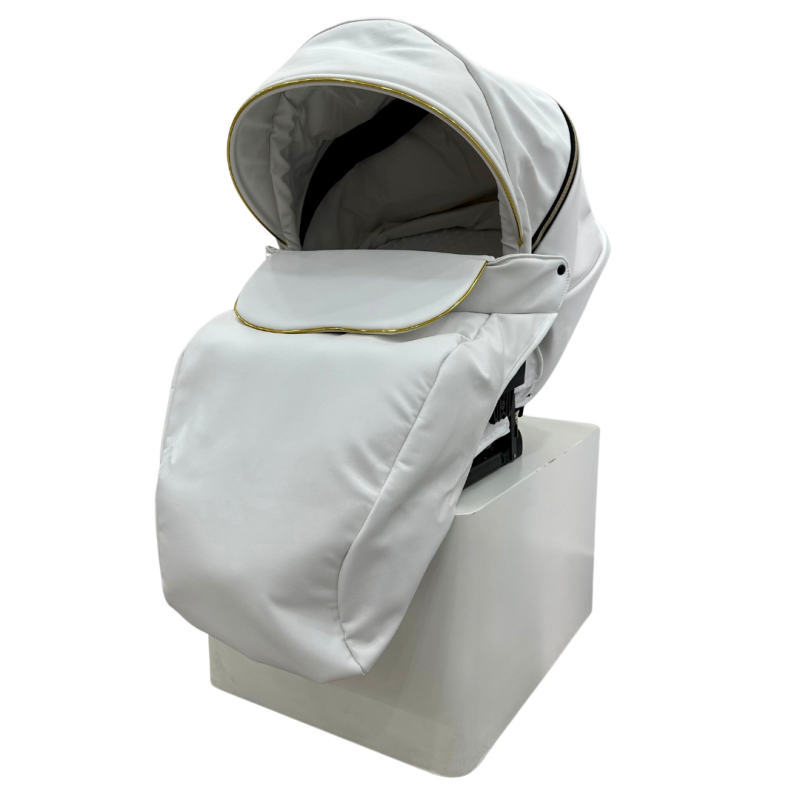 Trio ''CRYSTAL'' By Maison du Bebè col. BIANCO/GOLD Tel.BIANCO