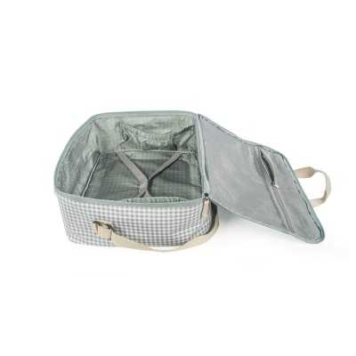 Pasito A Pasito Valigia Clinica I Love Vichy Verde - Linea Walking Mum