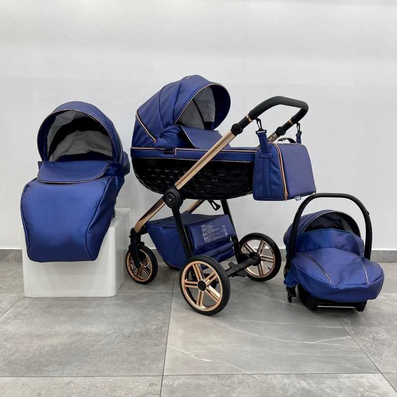 ''CRYSTAL'' By Maison du Bebè col. BLU REALE Tel.Oro ROSA