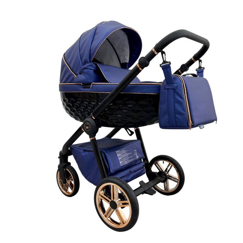 ''CRYSTAL'' By Maison du Bebè col. BLU REALE Tel.Oro ROSA