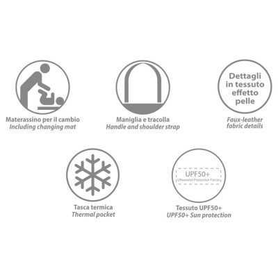 Foppapedretti Borsa Fasciatoio Pretty Stone