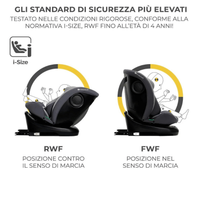 Kinderkraft Seggiolino Auto I-Grow Grey