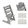Stokke Promo Tripp Trapp Whitewash con Babyset e cuscino
