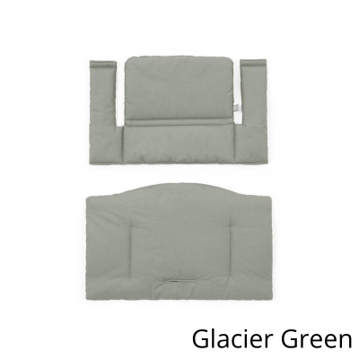 Stokke Promo Tripp Trapp Glacier Green con Babyset e cuscino