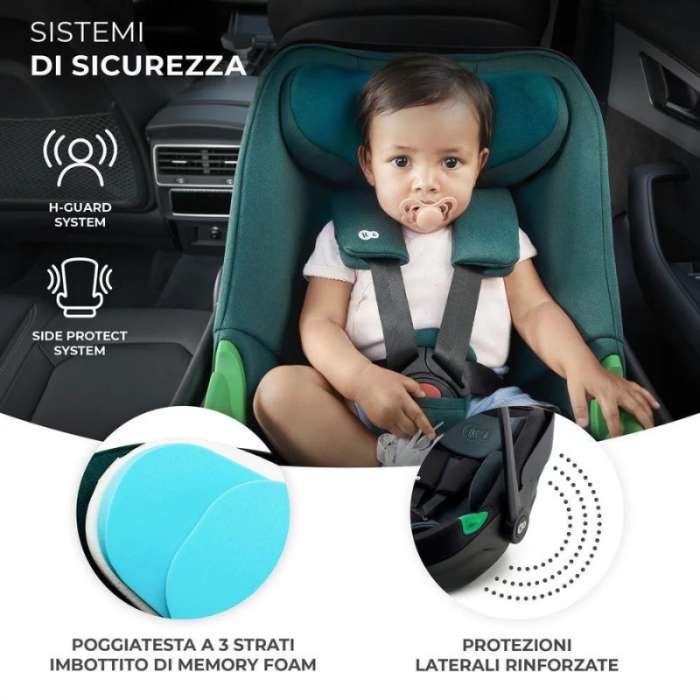 Kinderkraft Seggiolino Auto I-Care Graphite Black