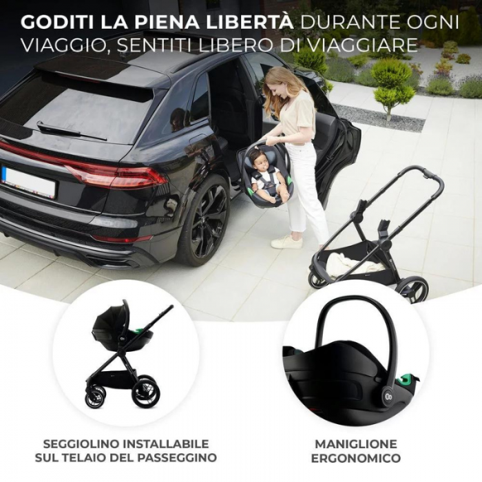 Kinderkraft Seggiolino Auto I-Care Graphite Black