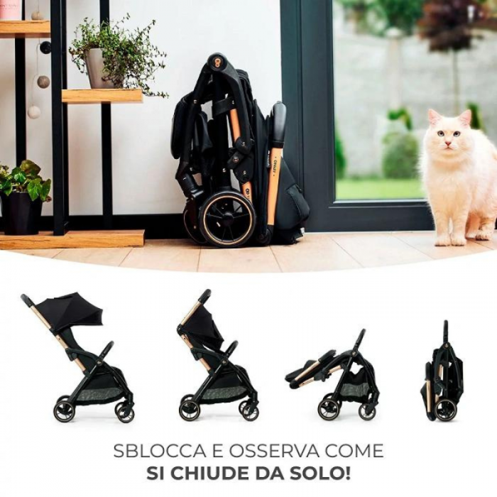 Kinderkraft passeggino leggero Apino Black