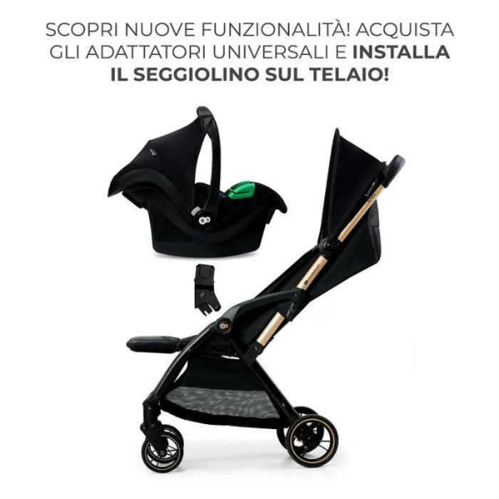 Kinderkraft passeggino leggero Apino Black