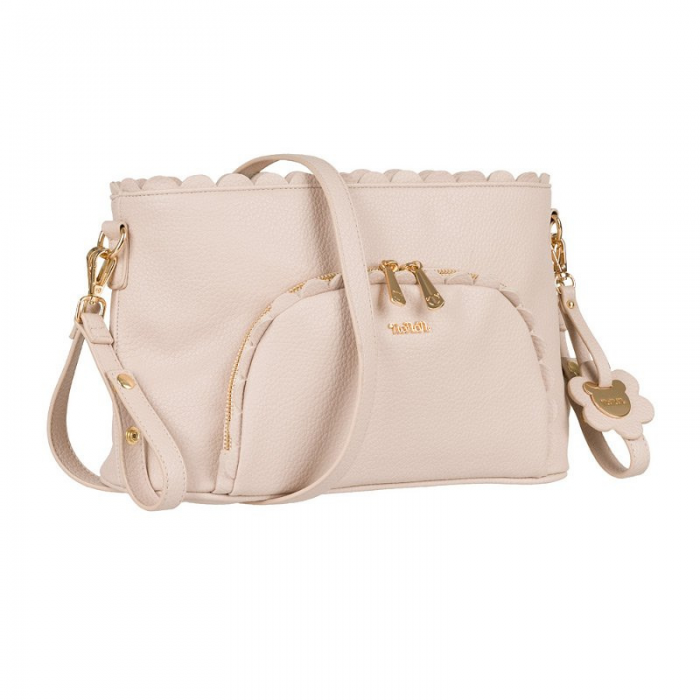 Nanan Borsa Passeggio Ecopelle Beige