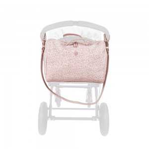 Pasito a Pasito Borsa Fasciatoio Ecopelle Rosa - Linea Flower Mellow