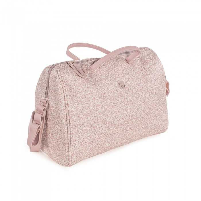Pasito a Pasito Borsa Fasciatoio Ecopelle Rosa - Linea Flower Mellow