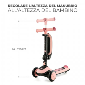 Kinderkraft Monopattino Halley Pink