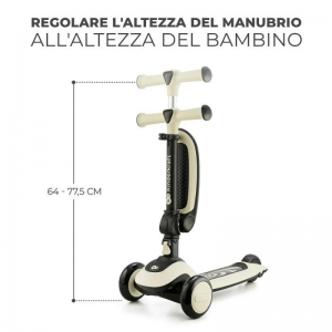 Kinderkraft Monopattino Halley Bianco