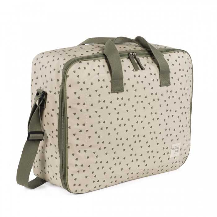 Pasito a Pasito Valigia Poppy Cuori Muschio