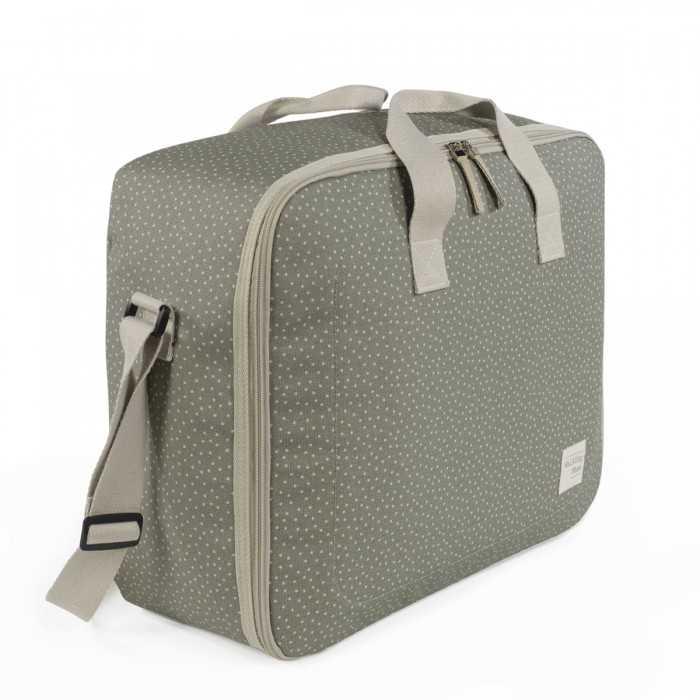 Pasito a Pasito Valigia Poppy Pois Muschio