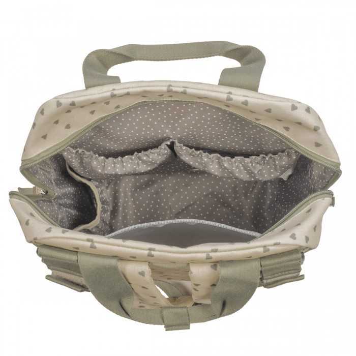 Pasito a Pasito Zaino Poppy Cuori Muschio