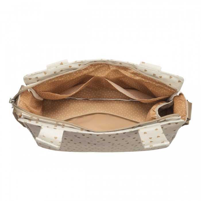 Pasito a Pasito Borsa Fasciatoio Poppy Cuori Cannella