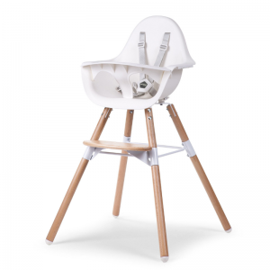 Childhome Seggiolone Evolu 2 in 1 Legno/Bianco