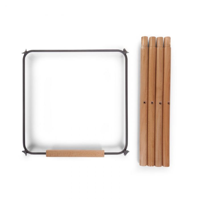 Childhome Extra Set Gambe Lunghe + Poggiapiedi Evolu 2 in 1 Legno/Antracite