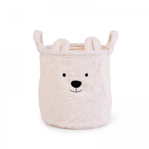Childhome Cesto Portaoggetti 30X30X30 cm Teddy Off White