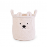 Childhome Cesto Portaoggetti 30X30X30 cm Teddy Off White