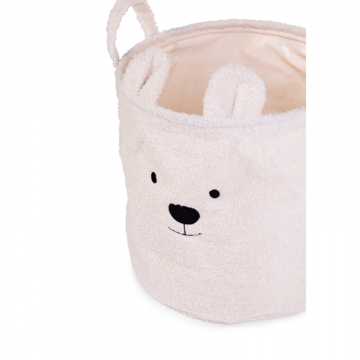 Childhome Cesto Portaoggetti 30X30X30 cm Teddy Off White