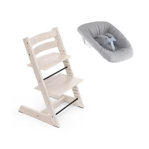 Stokke Promo Tripp Trapp Whitewash con Newborn