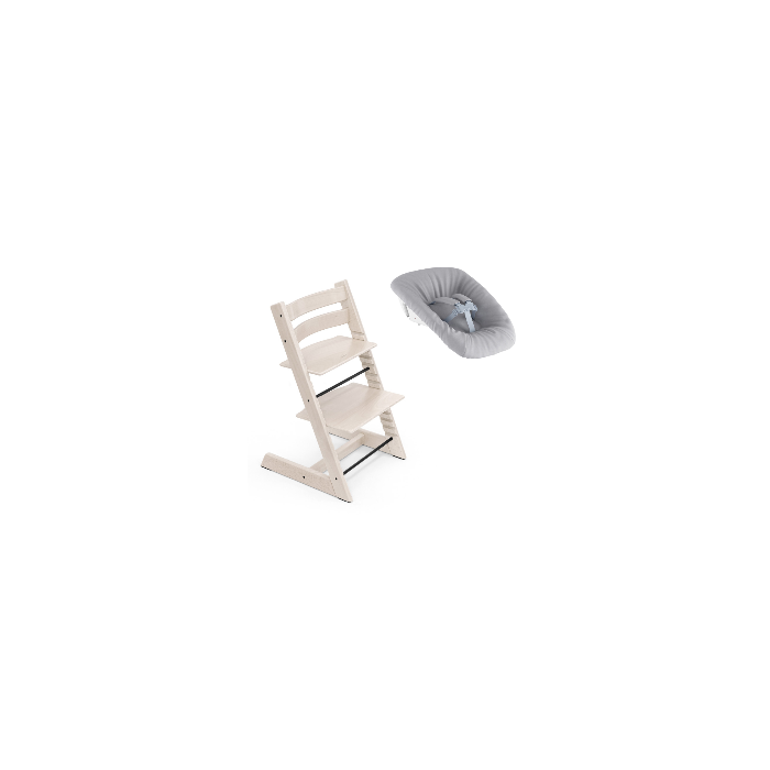 Stokke Promo Tripp Trapp Whitewash con Newborn