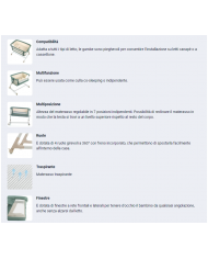 Janè Culla Co-Sleeping Babyside Botanic