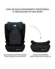 Kinderkraft Seggiolino Auto 2in1 I-SPARK i-Size Black