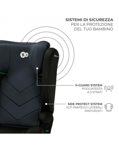 Kinderkraft Seggiolino Auto 2in1 I-SPARK i-Size Black