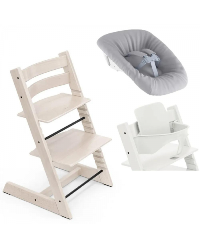 Stokke Promo Tripp Trapp Whitewash con Newborn e Baby Set