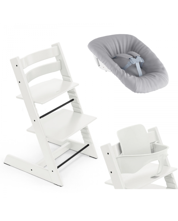 Stokke Promo Tripp Trapp Bianco con Newborn e Baby set